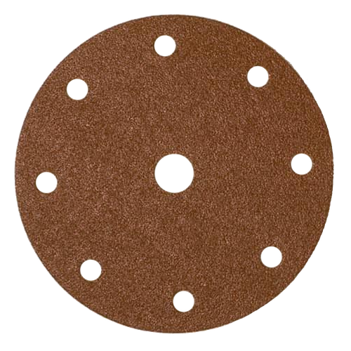 Фото товара "COARSE CUT Шлифовальный диск, укрепленная бумага, оксид алюминия, 9 отверстий, 150 мм, Р60"