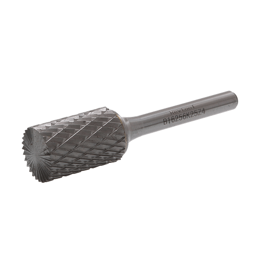 Фото товара "Борфреза форма B цилиндрическая с торцевыми зубьями, D=16 мм, d=6 мм, FL=25 мм, L=70 мм, твердосплавная"