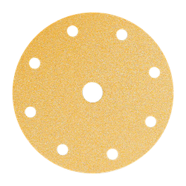 GOLD Шлифовальный бумажный диск, специальный оксид алюминия, 9 отверстий, 150 мм, Р80