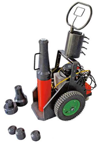 Фото товара "10014 Подъемный домкрат 100 т, ход 354 мм, гидронасос с электроприводом"