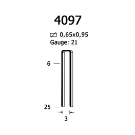 Скоба крепежная 4097/14 мм (160/10)