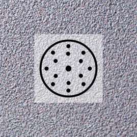 Q.SILVER Шлифовальный диск, латексная бумага, карбид кремния, 150 мм, 15 отверстий, Р800
