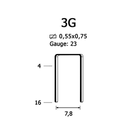 Скоба крепежная 3G/14 мм (220/10)