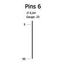 Микрошпилька крепежная 6/50 мм (120/10)